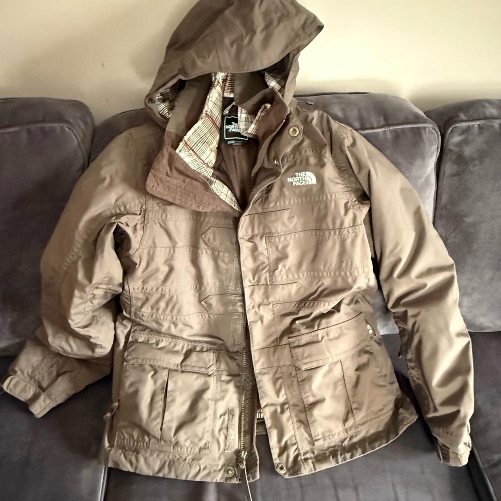 The North Face Tan Hooded Jacket